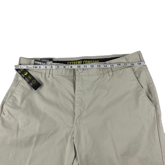 Lee Extreme Comfort Pants Mens 40x30 Light Khaki Stretch Chino Flat Front NWT - Picture 8 of 9